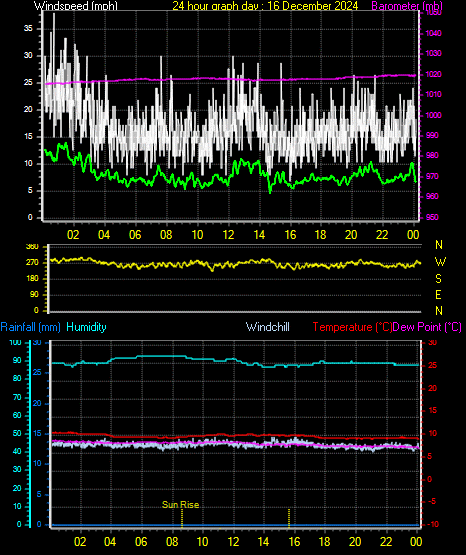 24 Hour Graph for Day 16