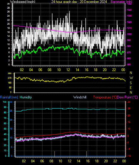 24 Hour Graph for Day 20