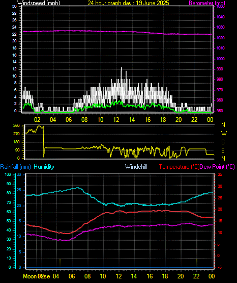 24 Hour Graph for Day 19