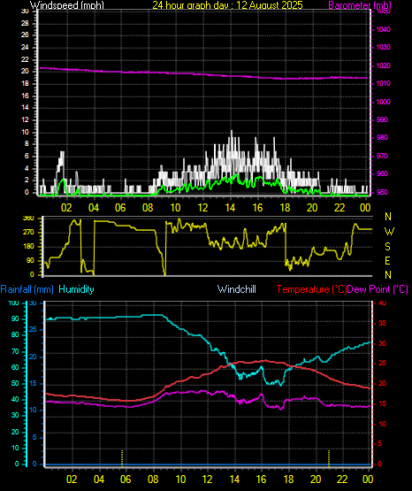 24 Hour Graph for Day 12