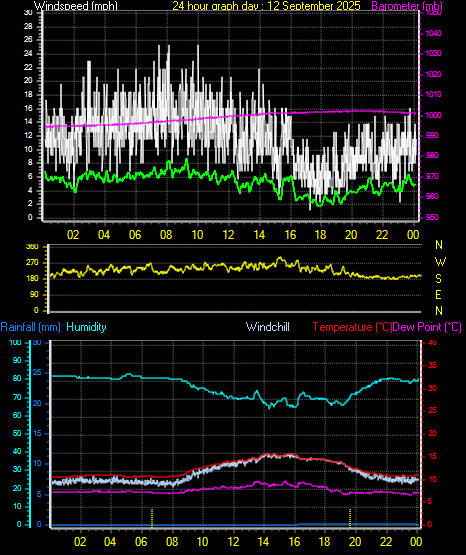 24 Hour Graph for Day 12
