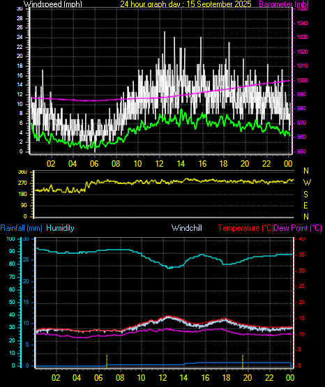 24 Hour Graph for Day 15