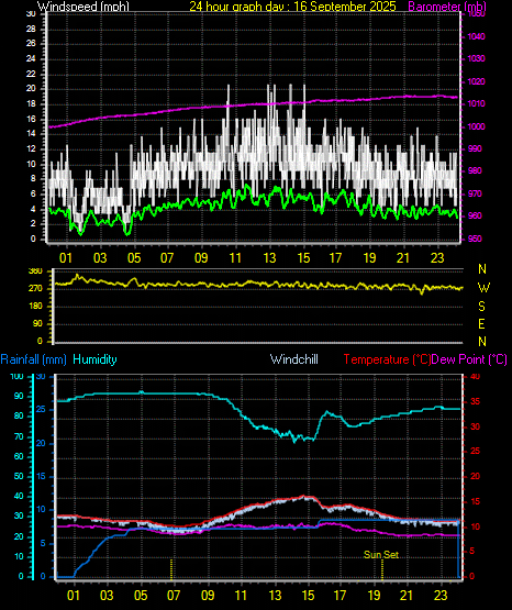 24 Hour Graph for Day 16