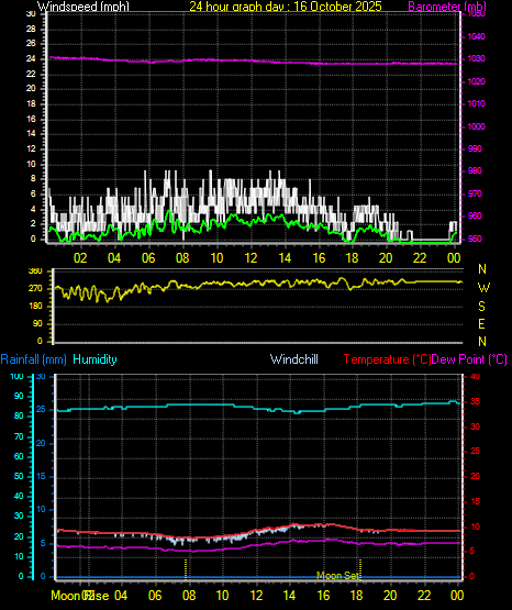 24 Hour Graph for Day 16