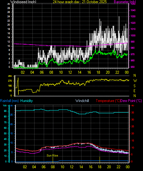 24 Hour Graph for Day 21