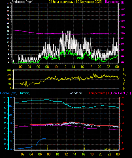 24 Hour Graph for Day 10