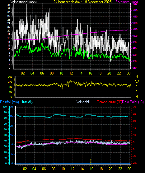 24 Hour Graph for Day 19