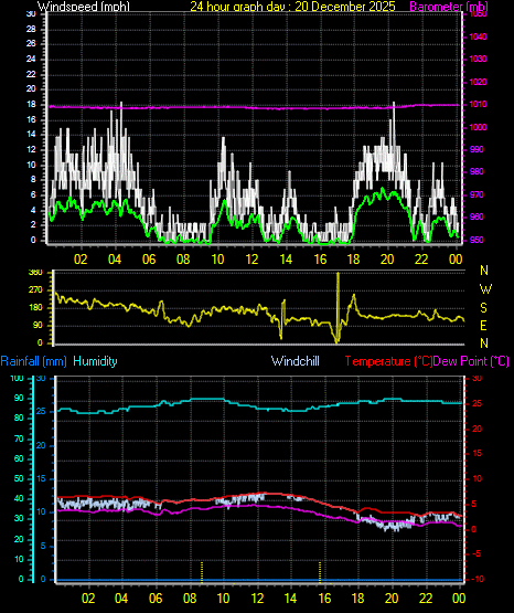 24 Hour Graph for Day 20