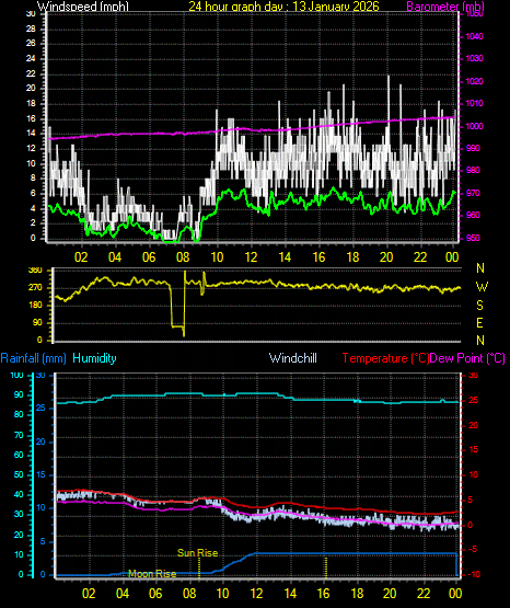 24 Hour Graph for Day 13