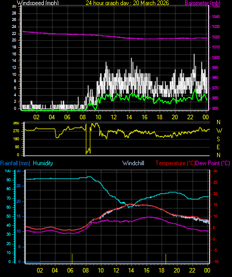 24 Hour Graph for Day 20