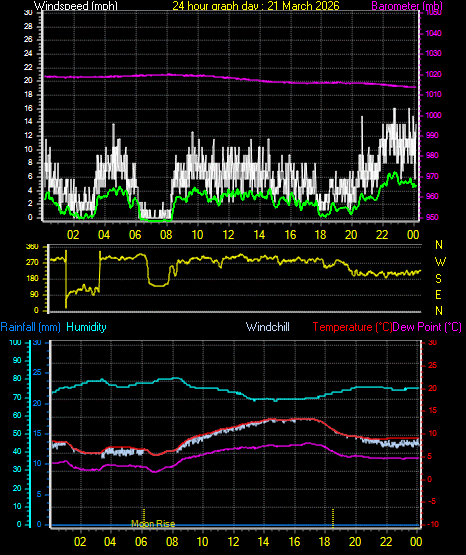 24 Hour Graph for Day 21