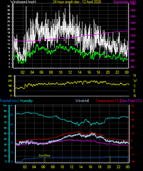 24 Hour Graph for Day 12