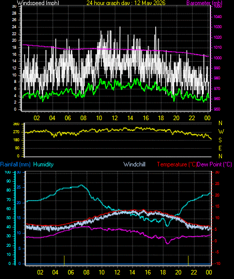 24 Hour Graph for Day 12