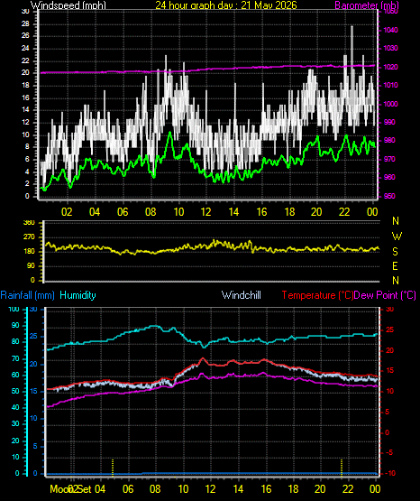 24 Hour Graph for Day 21