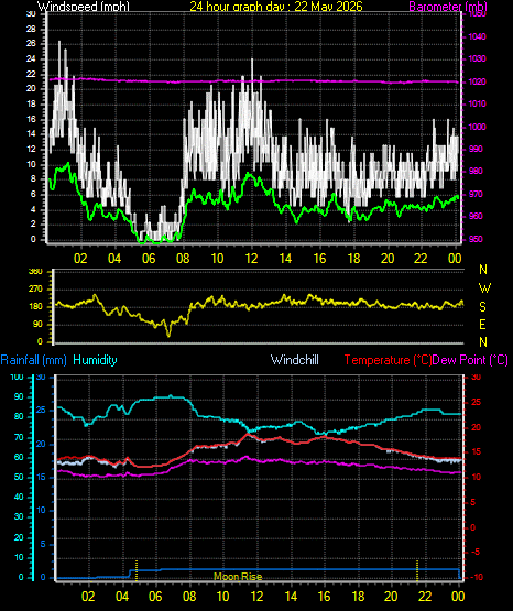 24 Hour Graph for Day 22