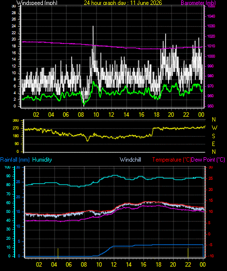 24 Hour Graph for Day 11
