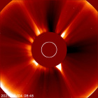 Latest LASCO C2 image of the Sun