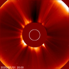 Latest LASCO C2 image of the Sun
