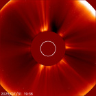 Latest LASCO C2 image of the Sun