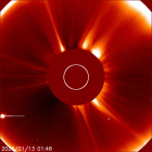 Latest LASCO C2 image of the Sun