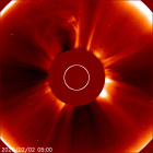 Latest LASCO C2 image of the Sun