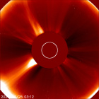Latest LASCO C2 image of the Sun