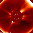 Latest LASCO C2 image of the Sun