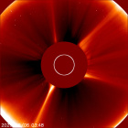 Latest LASCO C2 image of the Sun