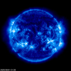 Click for time-lapse image of the sun