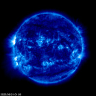 Click for time-lapse image of the sun