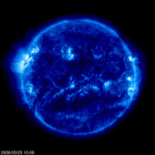 Click for time-lapse image of the sun