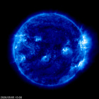Click for time-lapse image of the sun