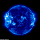 Click for time-lapse image of the sun