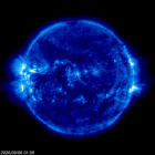 Click for time-lapse image of the sun