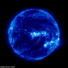 Click for time-lapse image of the sun